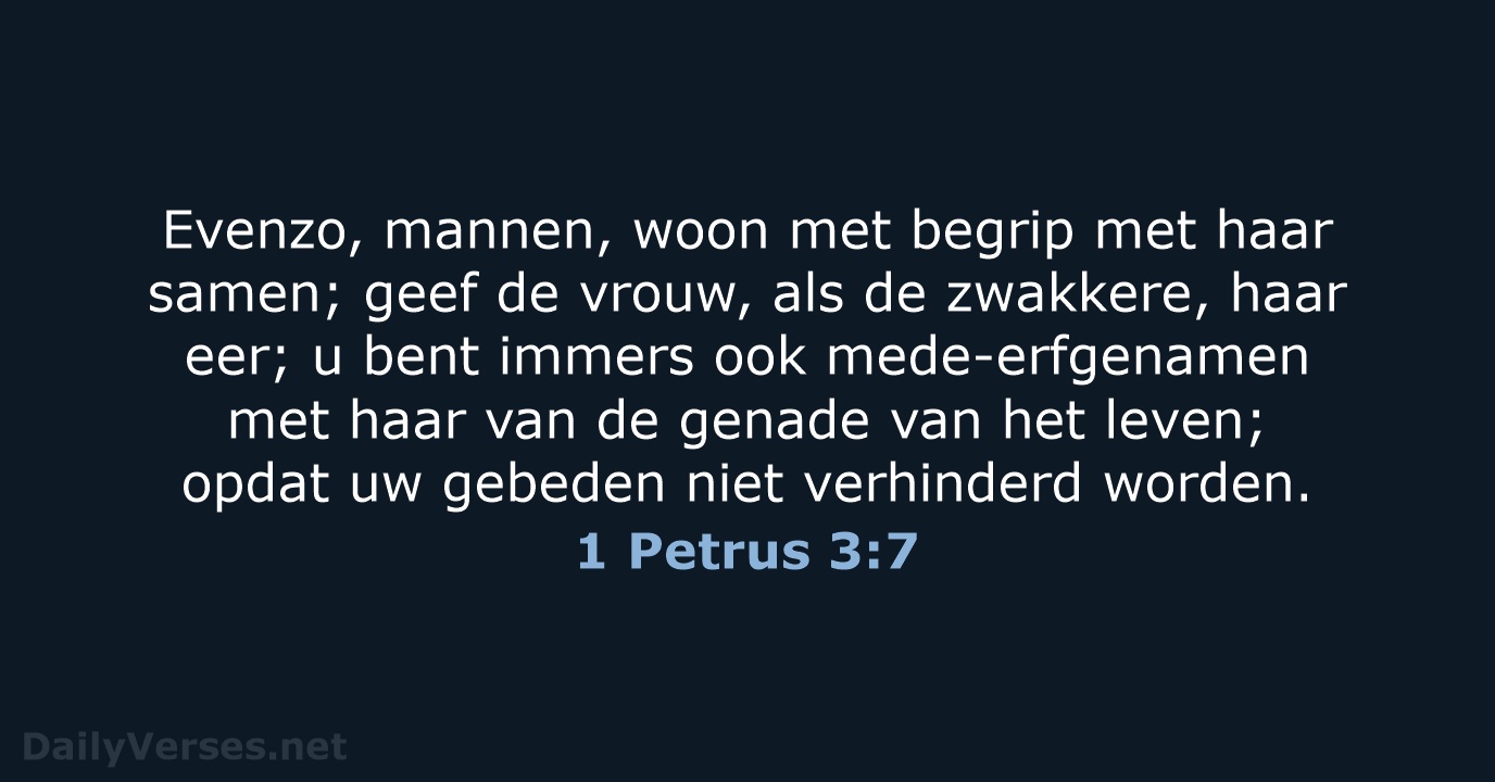 1 Petrus 3:7 - HSV