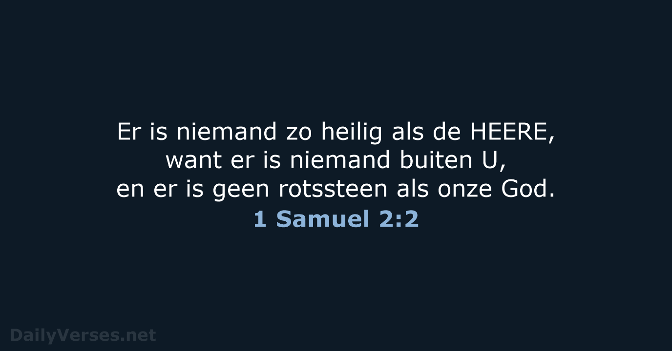 1 Samuel 2:2 - HSV