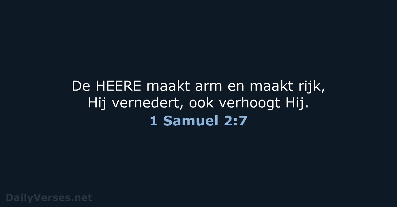 1 Samuel 2:7 - HSV