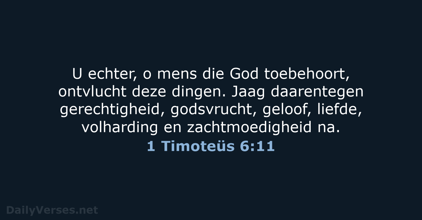 1 Timoteüs 6:11 - HSV