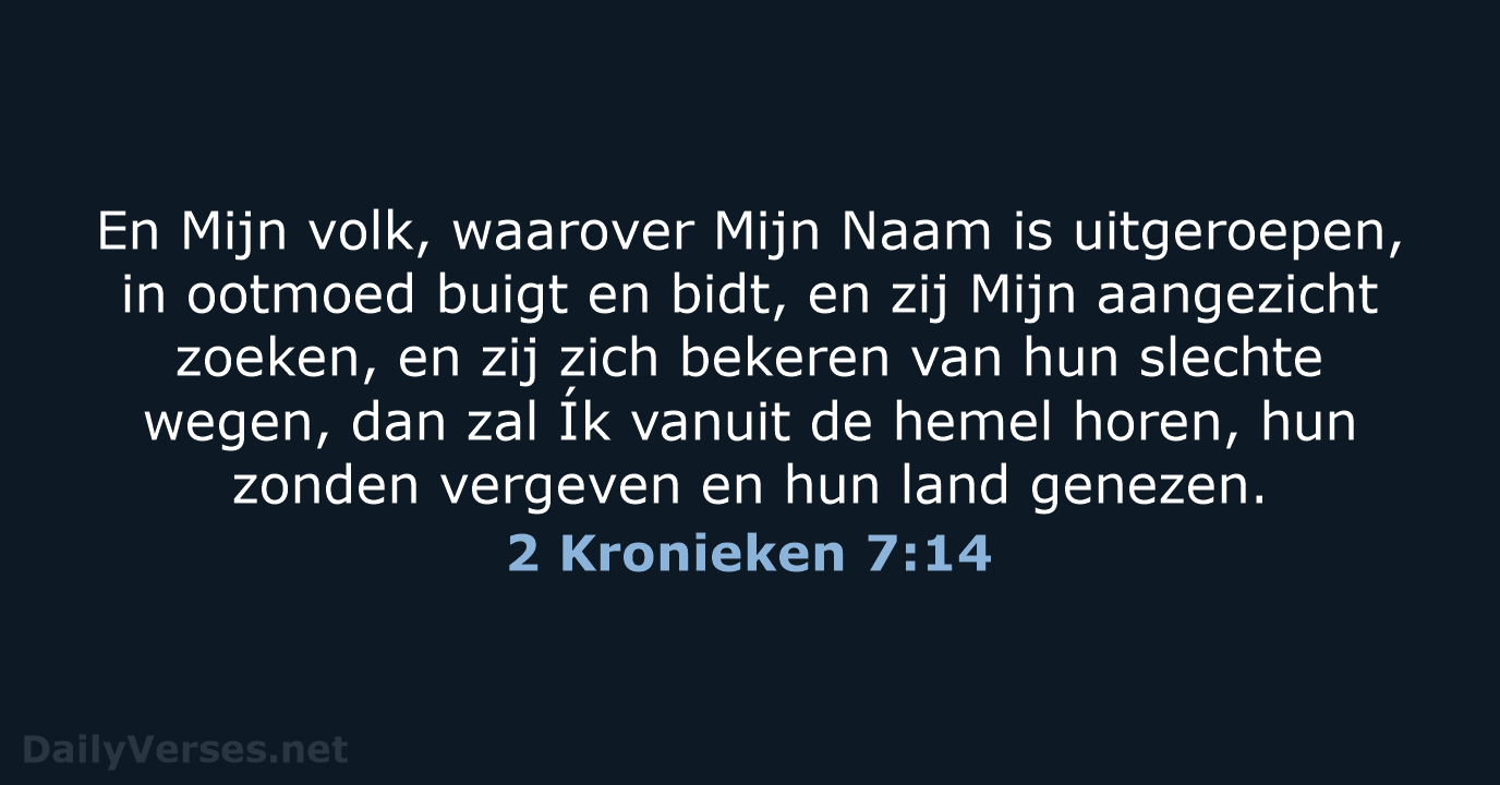 2 Kronieken 7:14 - HSV