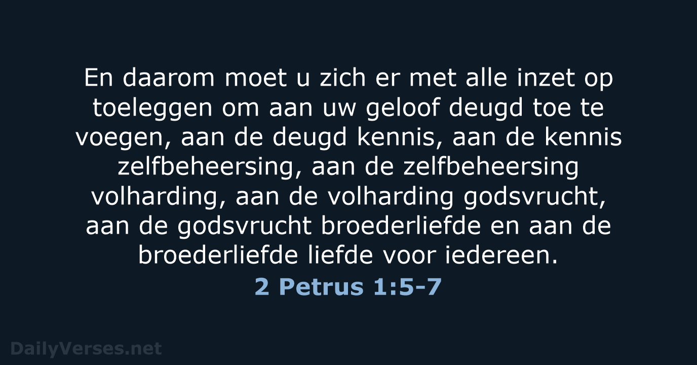2 Petrus 1:5-7 - HSV