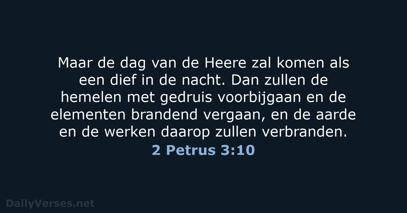 2 Petrus 3:10 - HSV