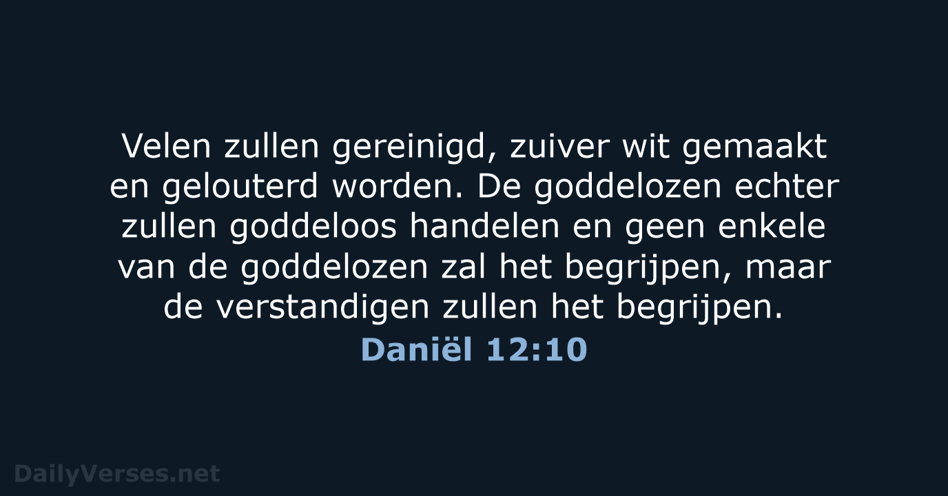 Daniël 12:10 - HSV