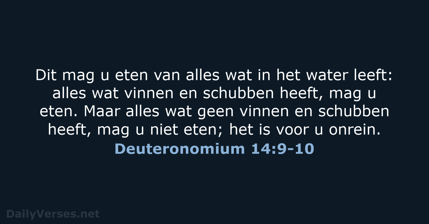 Deuteronomium 14:9-10 - HSV