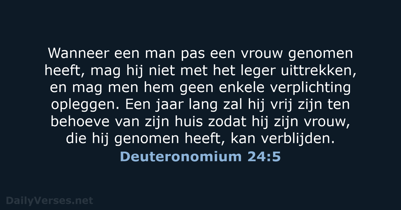 Deuteronomium 24:5 - HSV