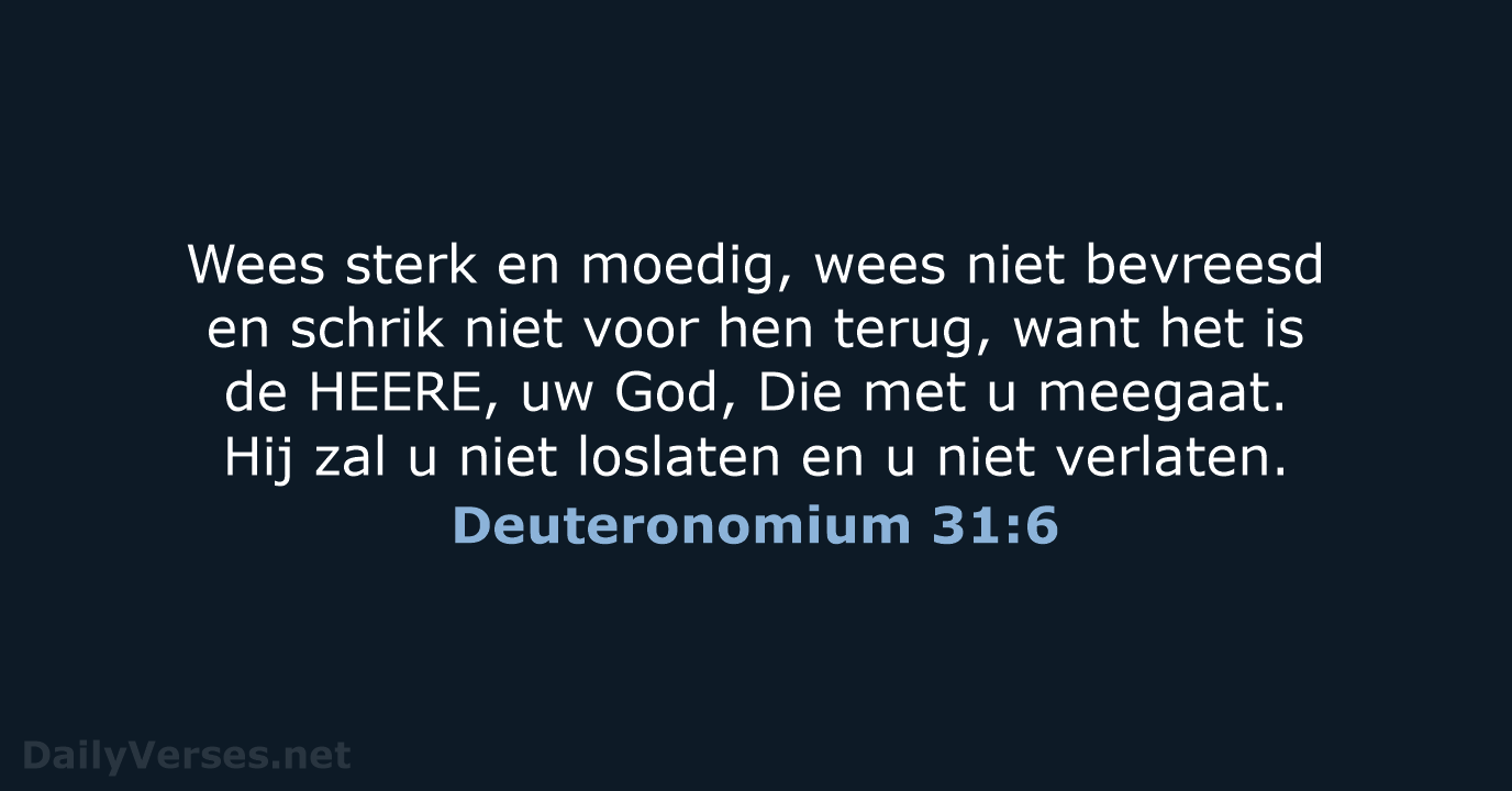 Deuteronomium 31:6 - HSV
