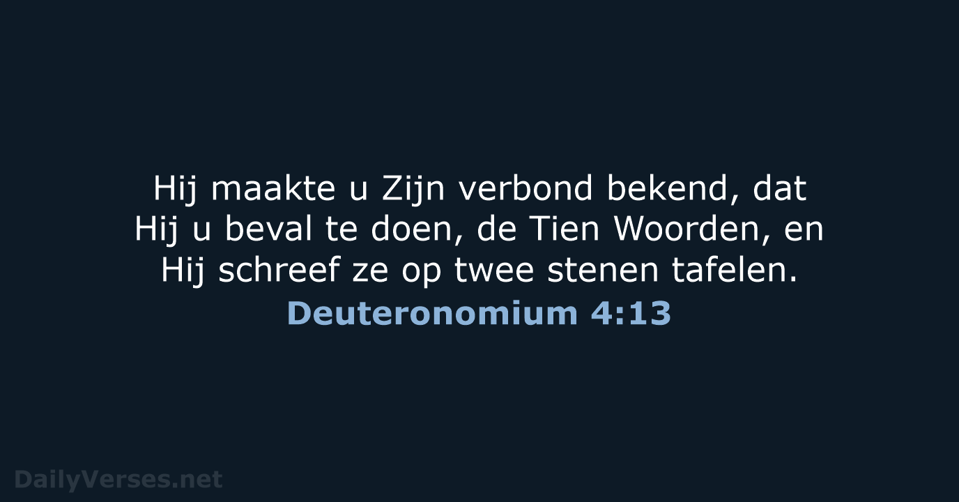 Deuteronomium 4:13 - HSV