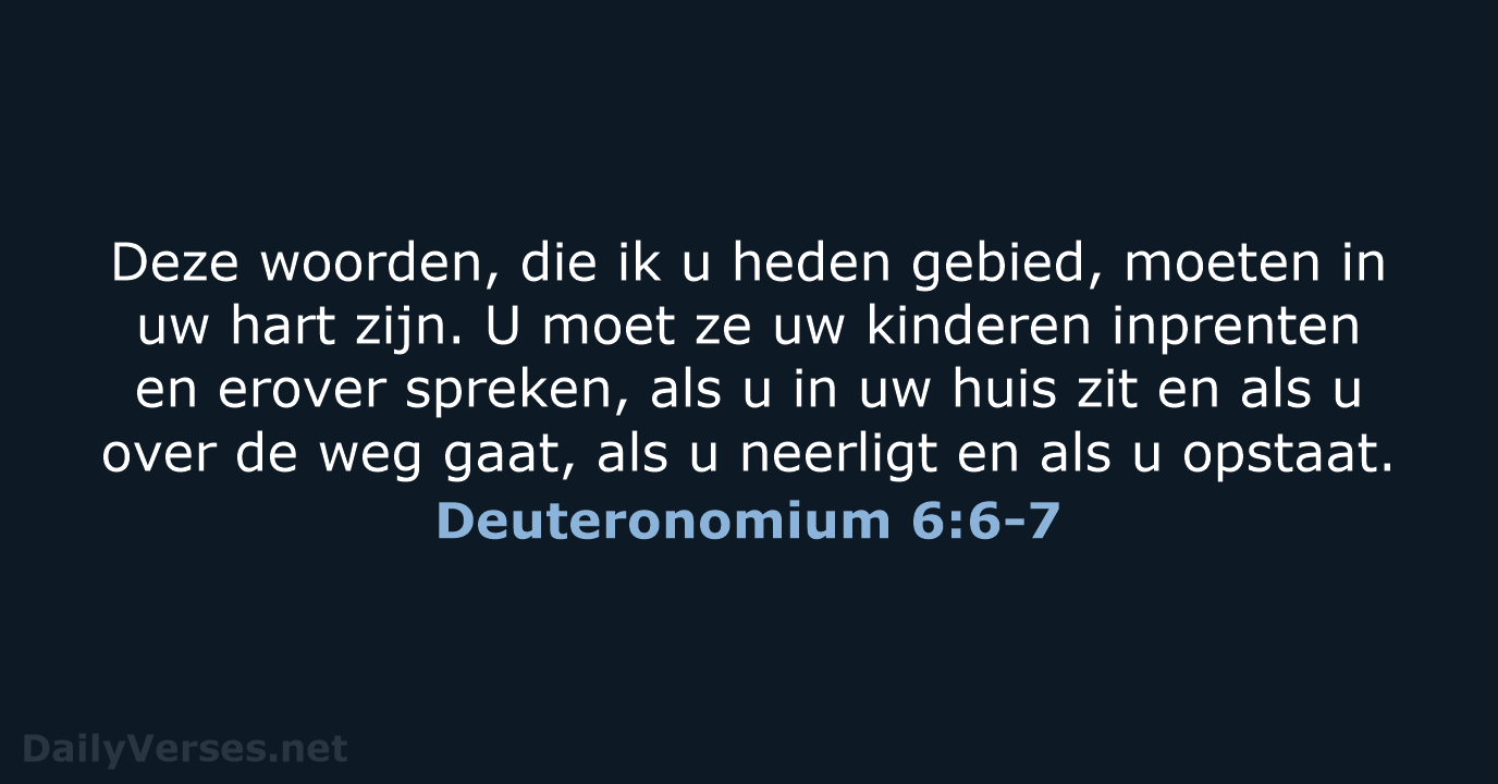 Deuteronomium 6:6-7 - HSV