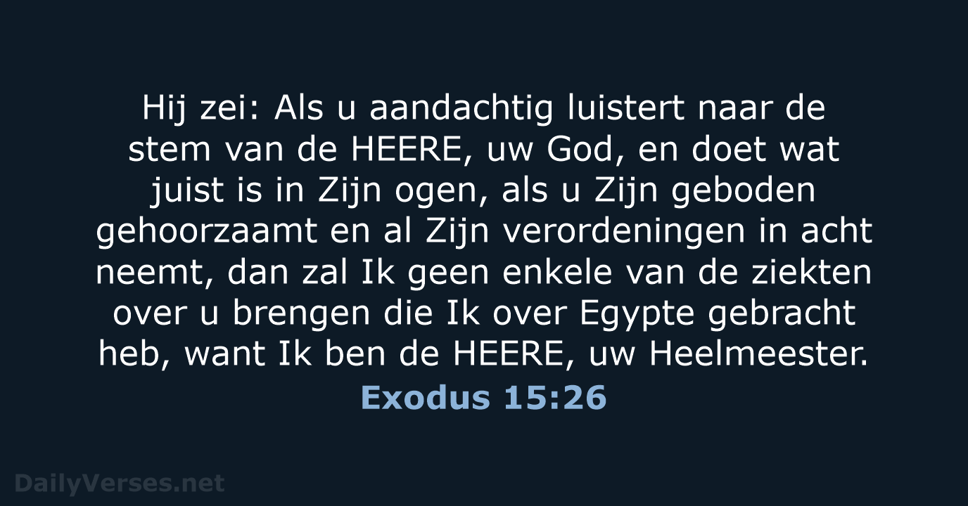 Exodus 15:26 - HSV