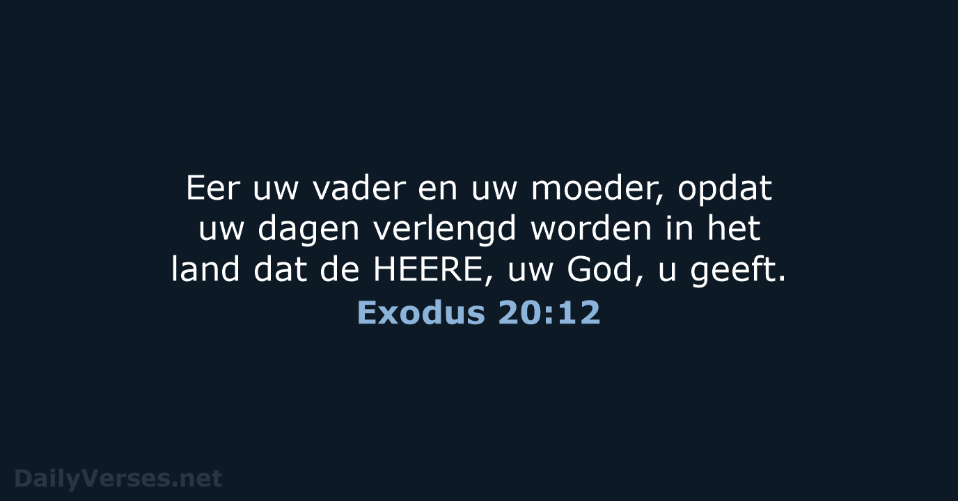 Exodus 20:12 - HSV