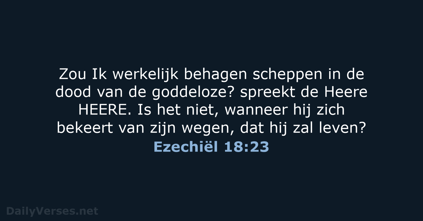 Ezechiël 18:23 - HSV