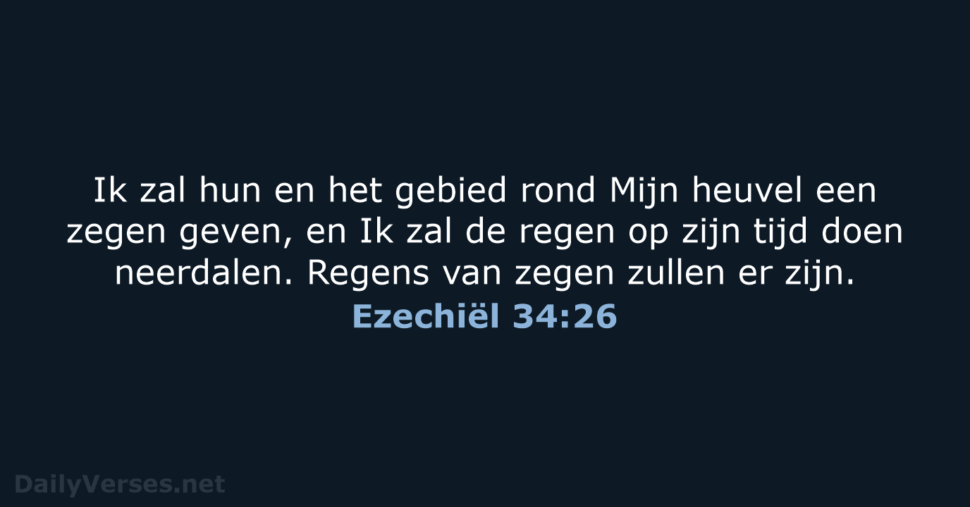 Ezechiël 34:26 - HSV
