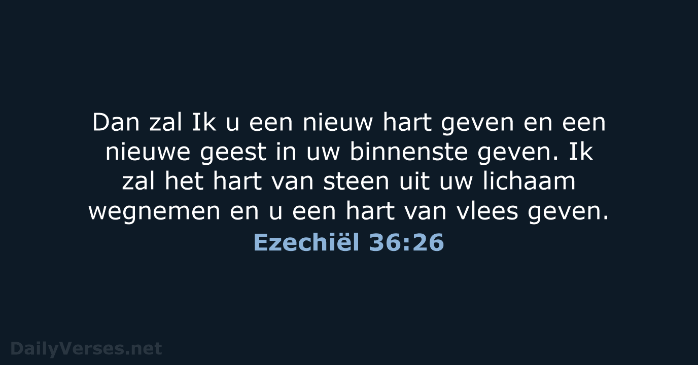 Ezechiël 36:26 - HSV