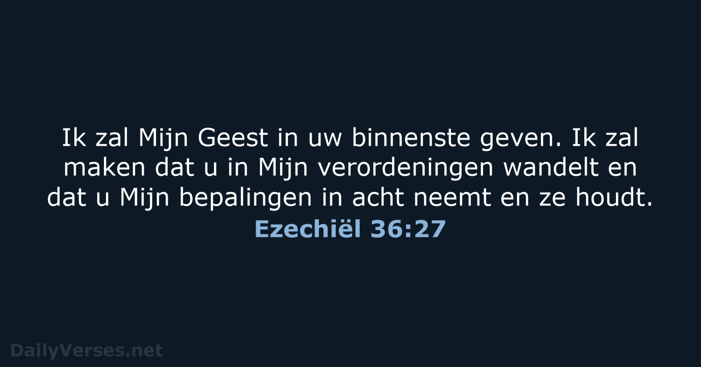 Ezechiël 36:27 - HSV