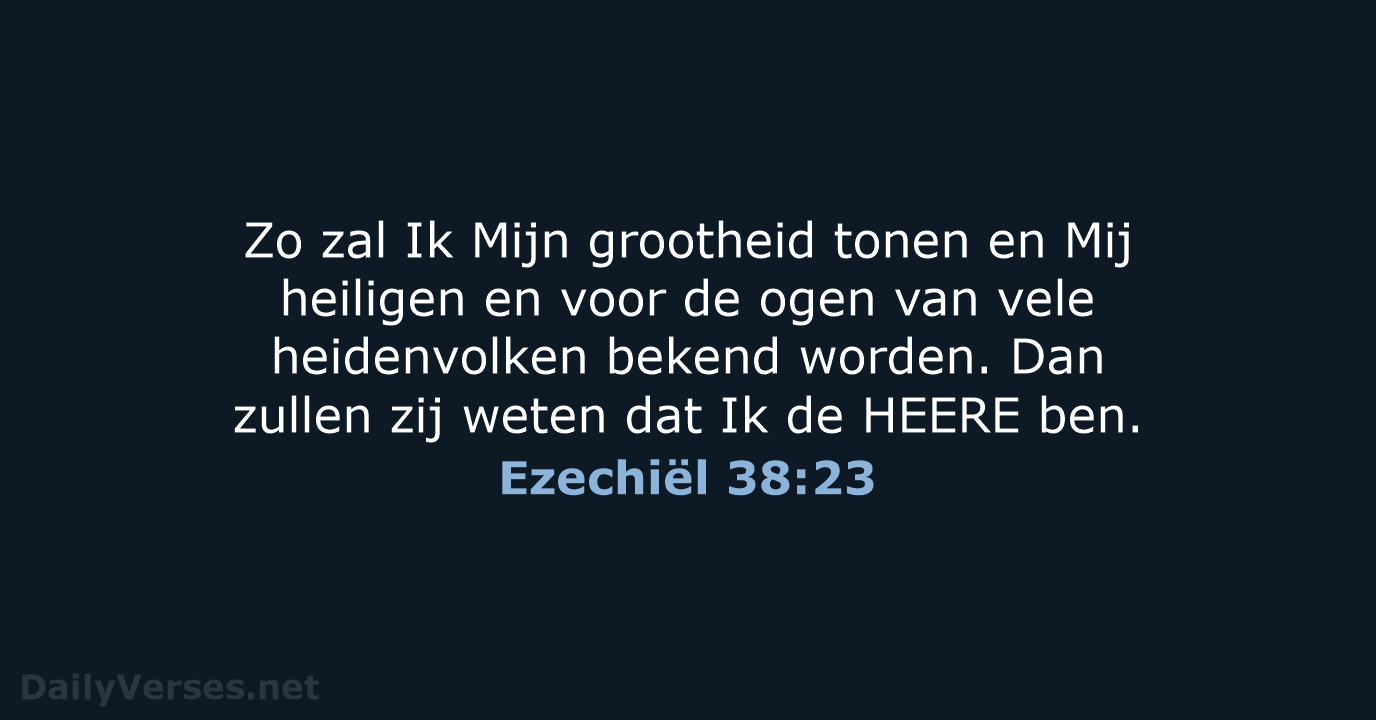Ezechiël 38:23 - HSV