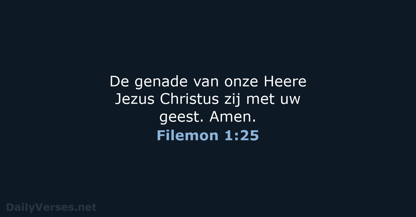 Filemon 1:25 - HSV