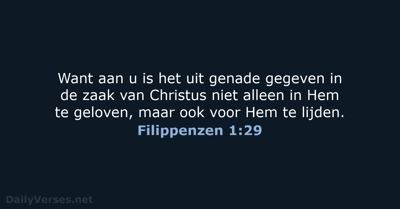Filippenzen 1:29 - HSV