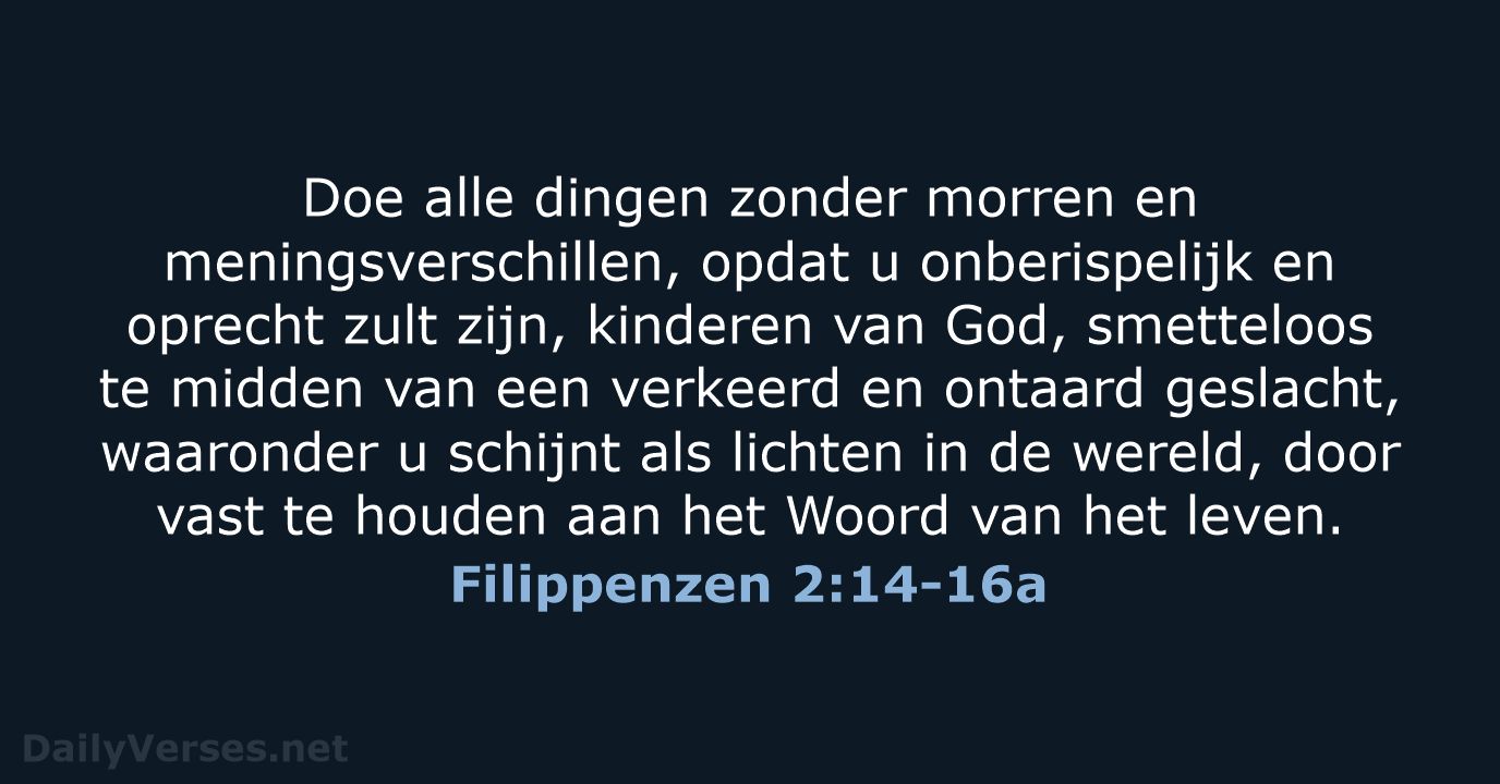 Filippenzen 2:14-16a - HSV