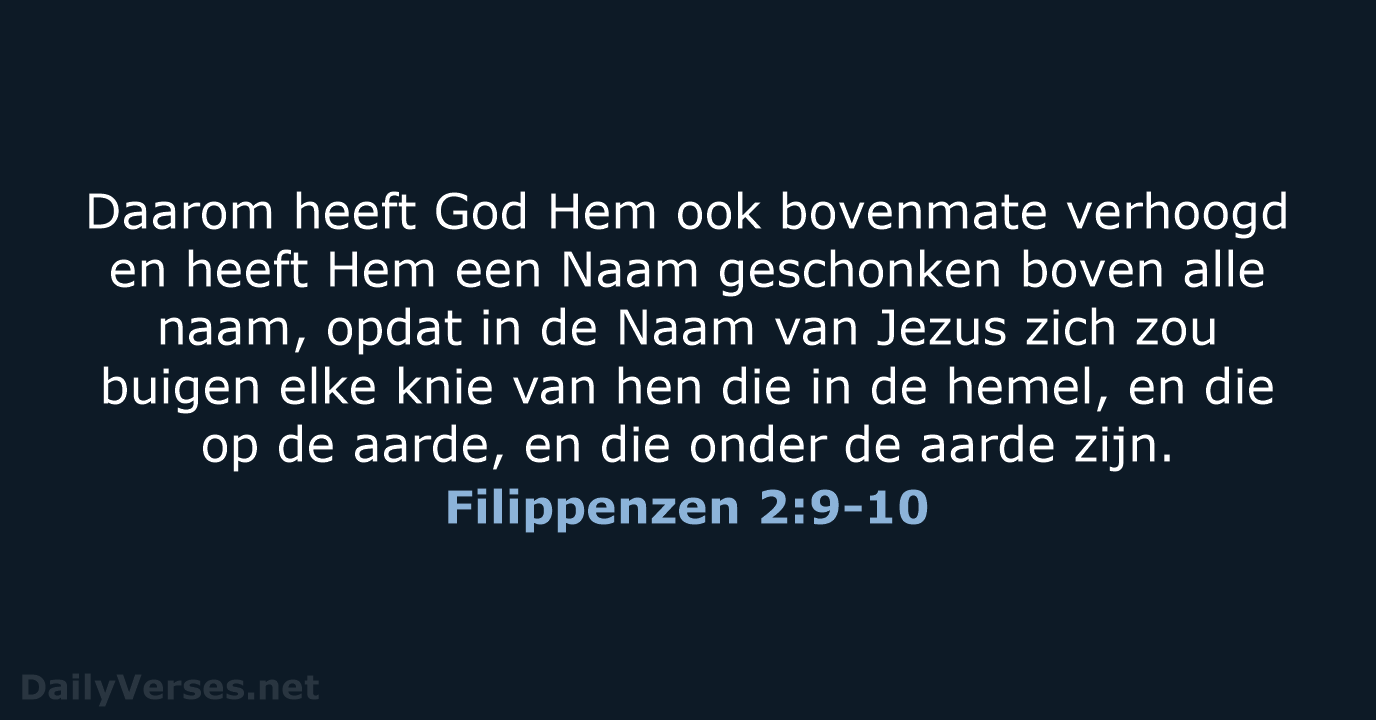 Filippenzen 2:9-10 - HSV
