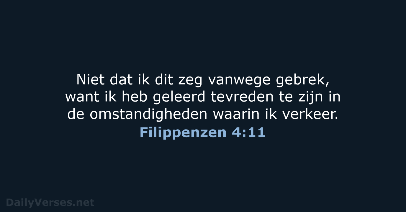 Filippenzen 4:11 - HSV