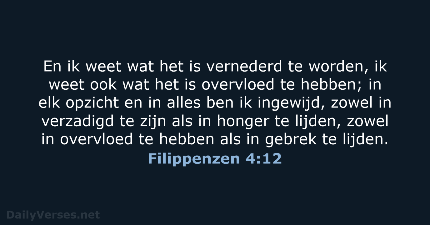 Filippenzen 4:12 - HSV