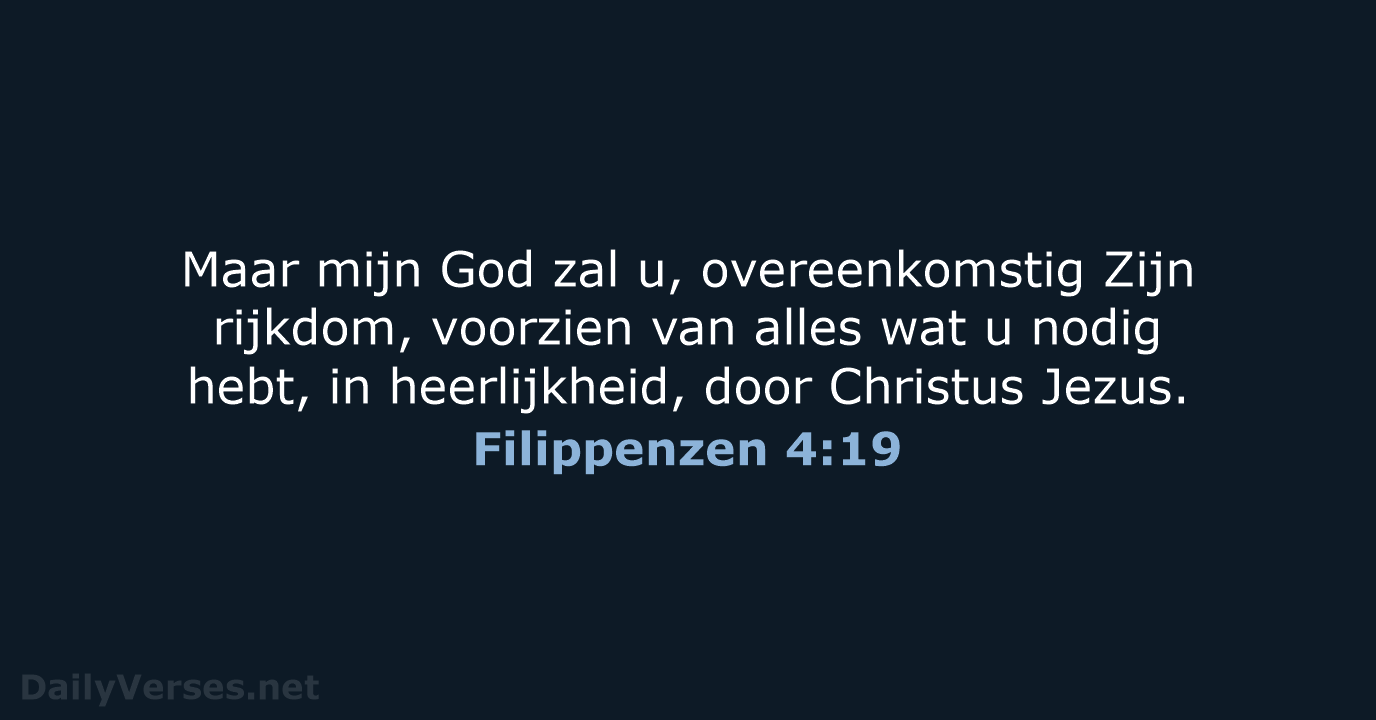 Filippenzen 4:19 - HSV