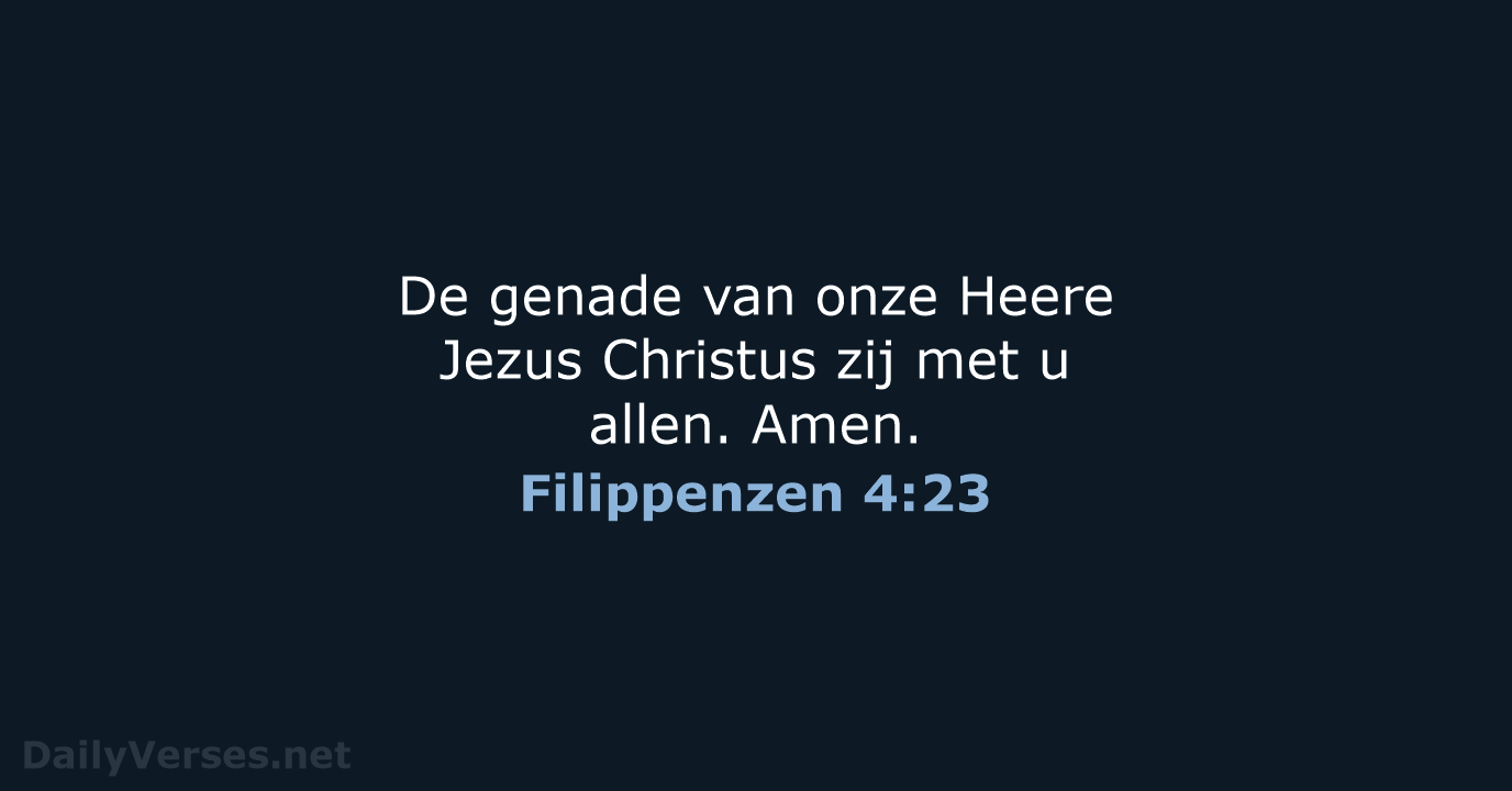 Filippenzen 4:23 - HSV