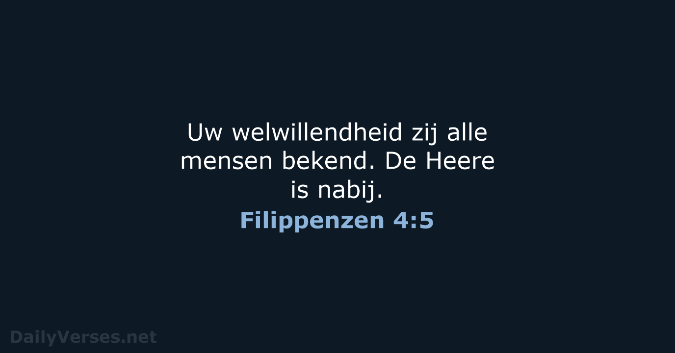 Filippenzen 4:5 - HSV