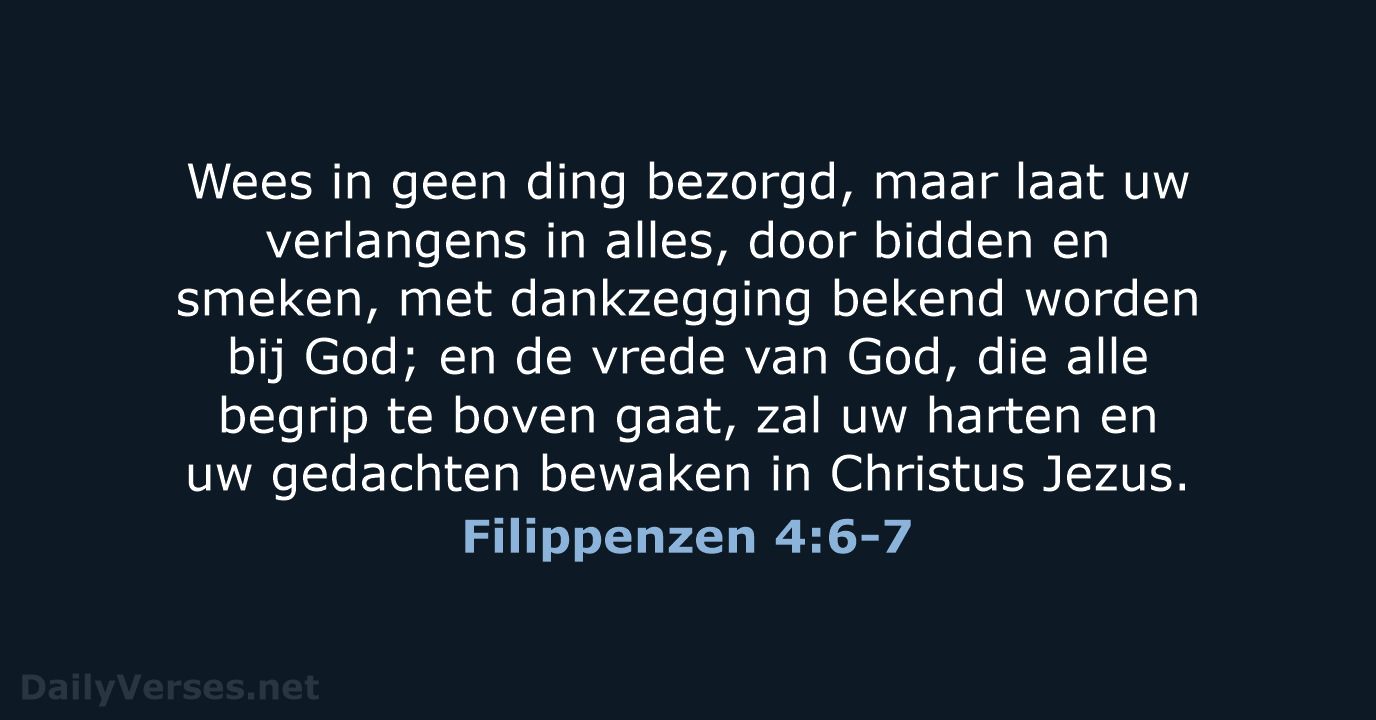 Filippenzen 4:6-7 - HSV