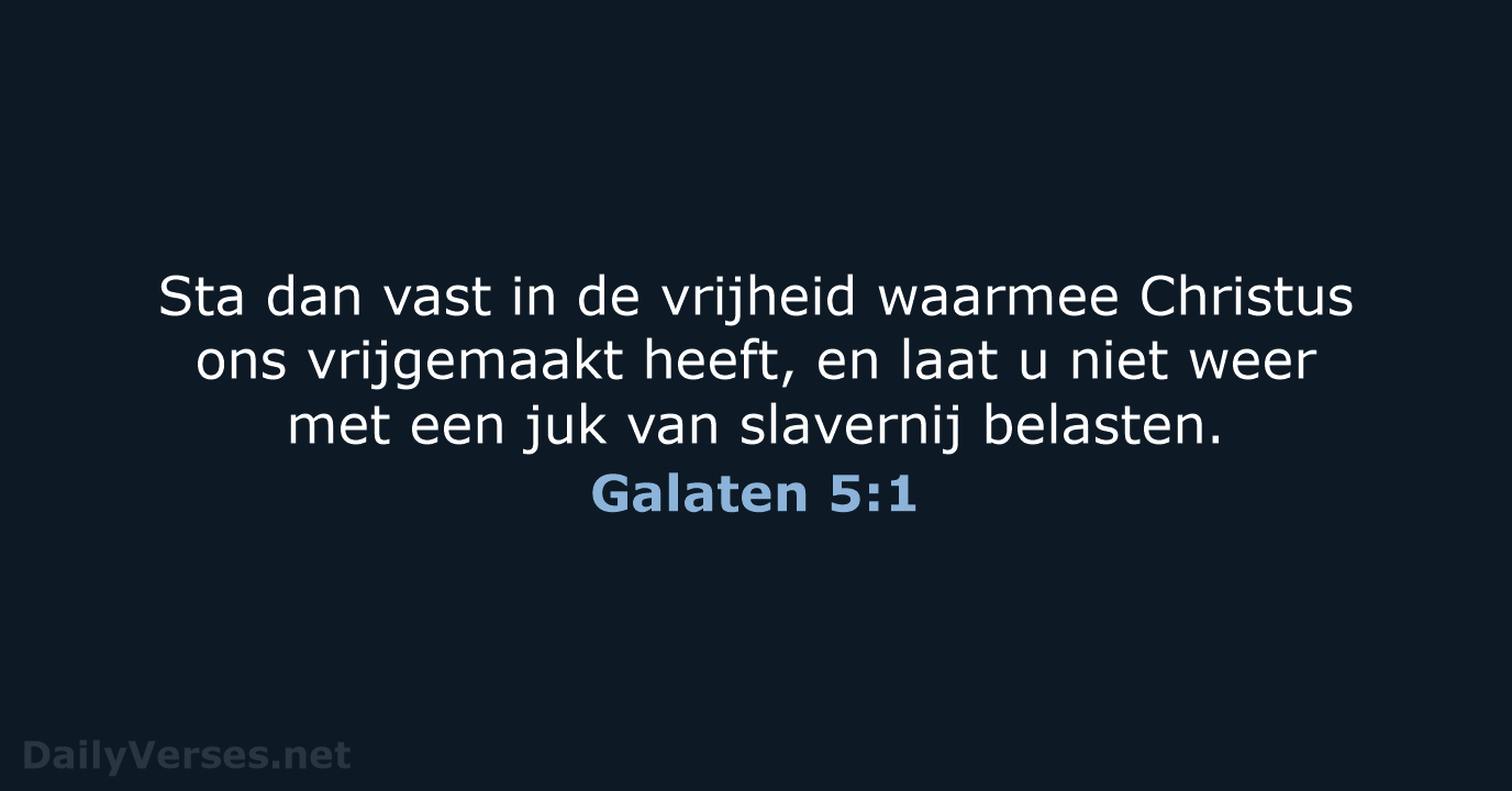 Galaten 5:1 - HSV