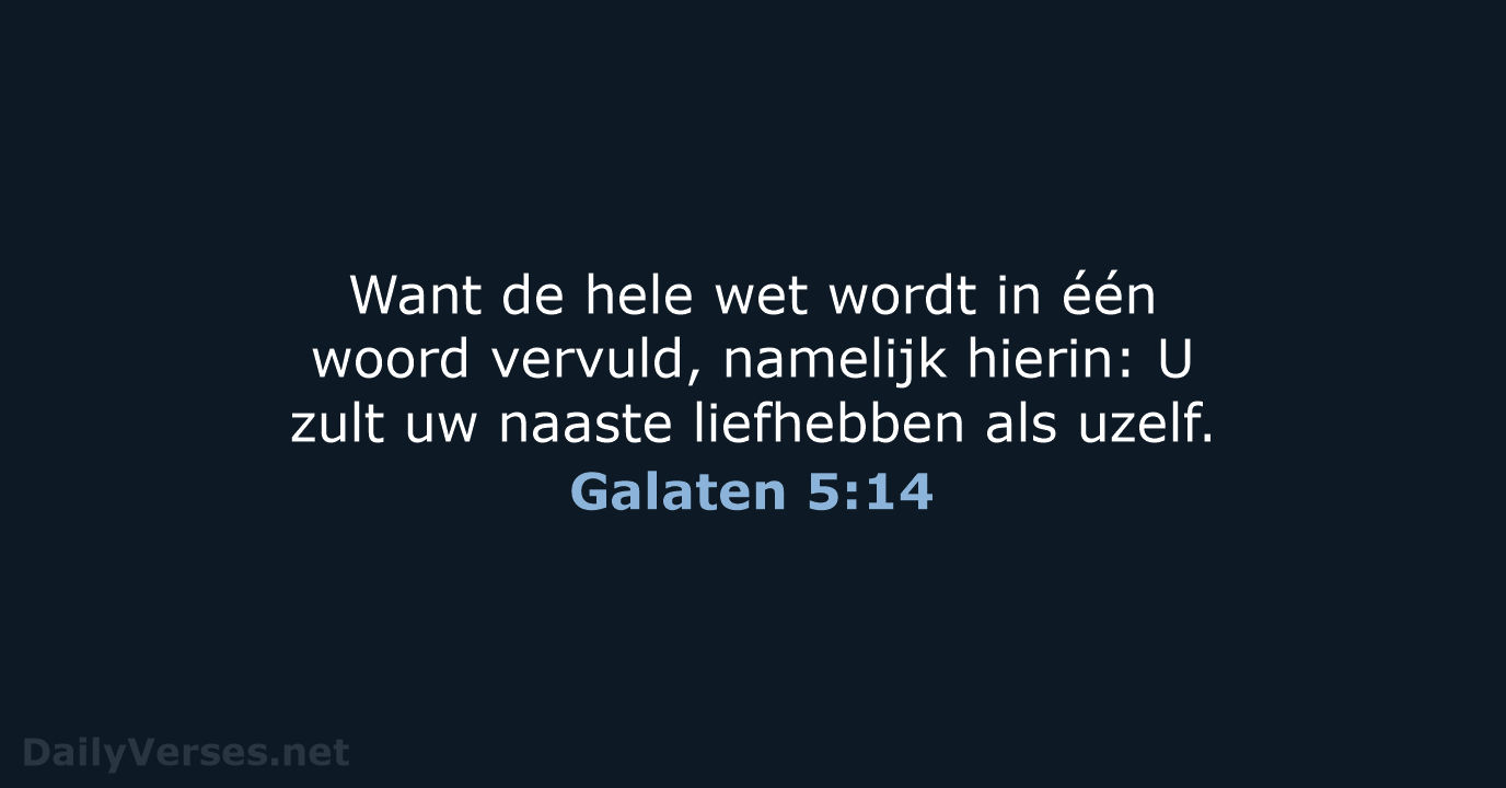 Galaten 5:14 - HSV