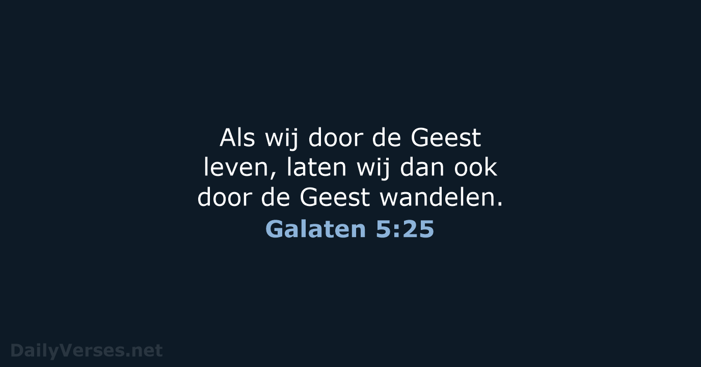 Galaten 5:25 - HSV