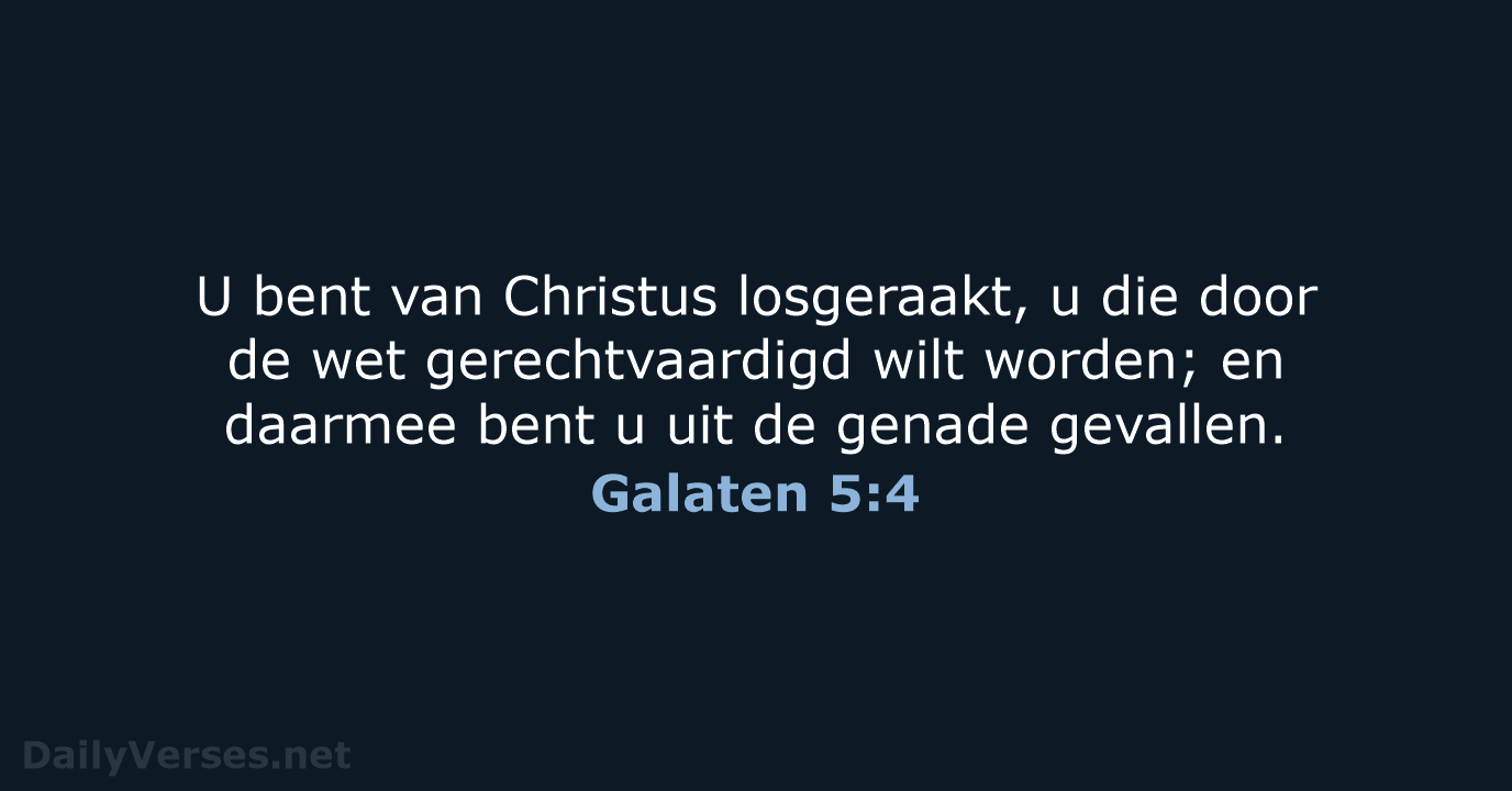 Galaten 5:4 - HSV