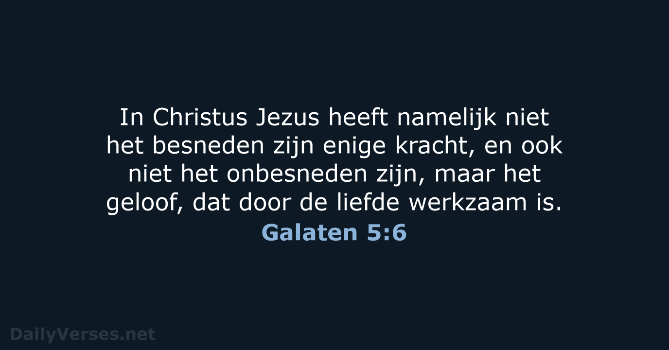 Galaten 5:6 - HSV