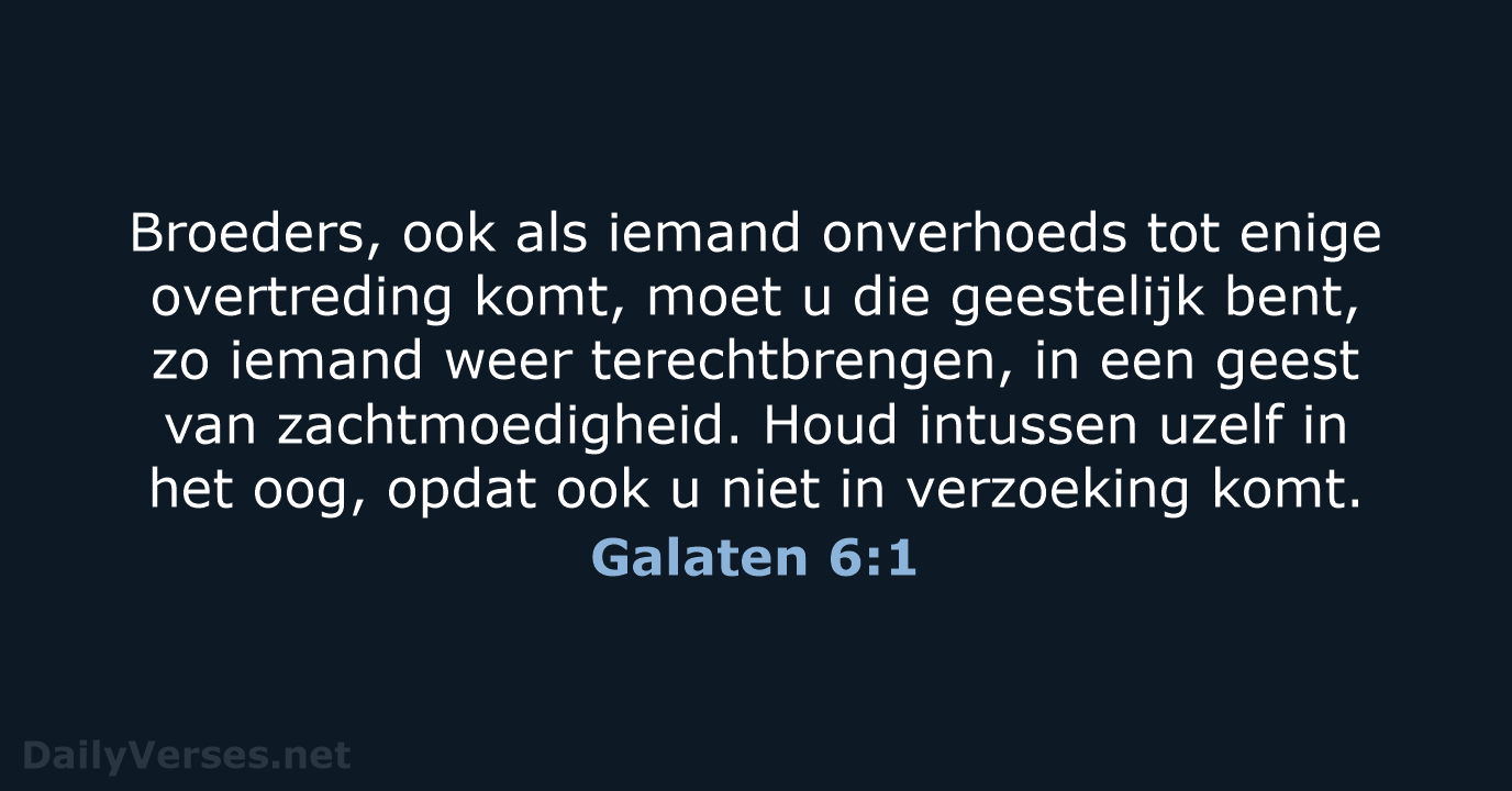 Galaten 6:1 - HSV
