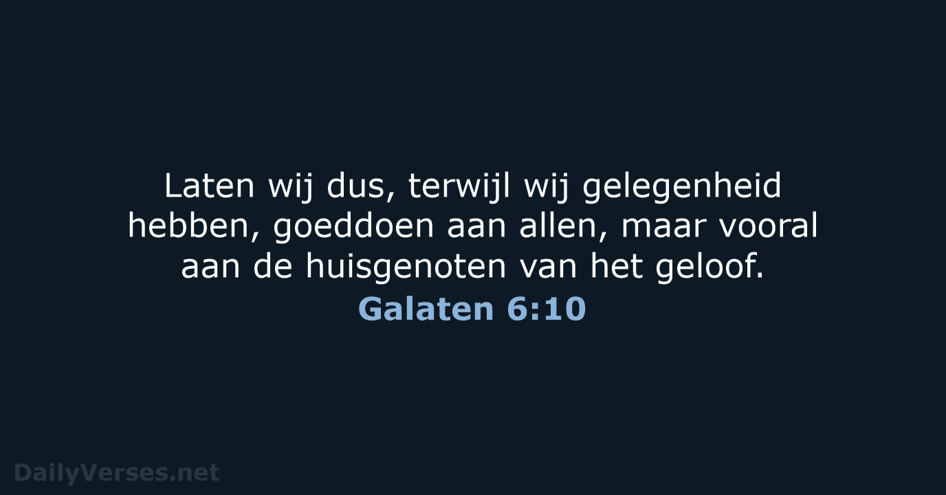 Galaten 6:10 - HSV