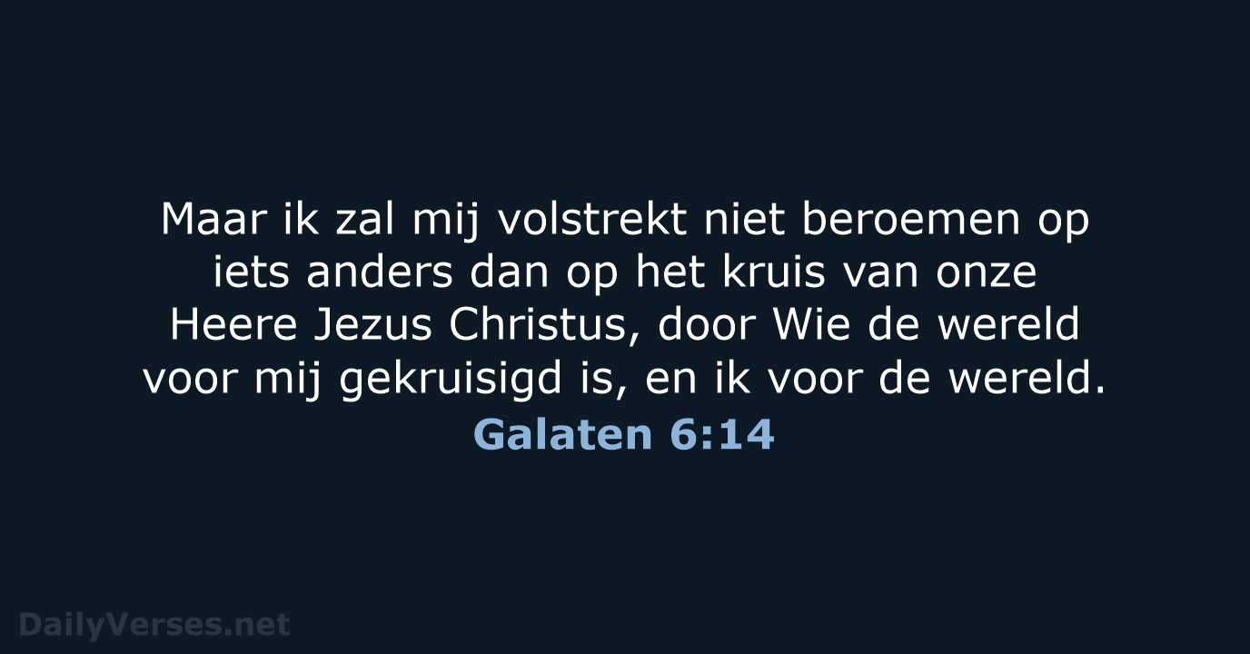 Galaten 6:14 - HSV