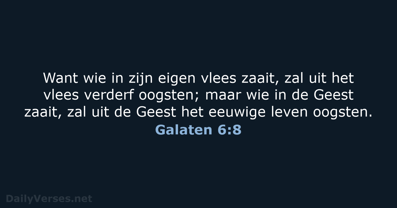 Galaten 6:8 - HSV