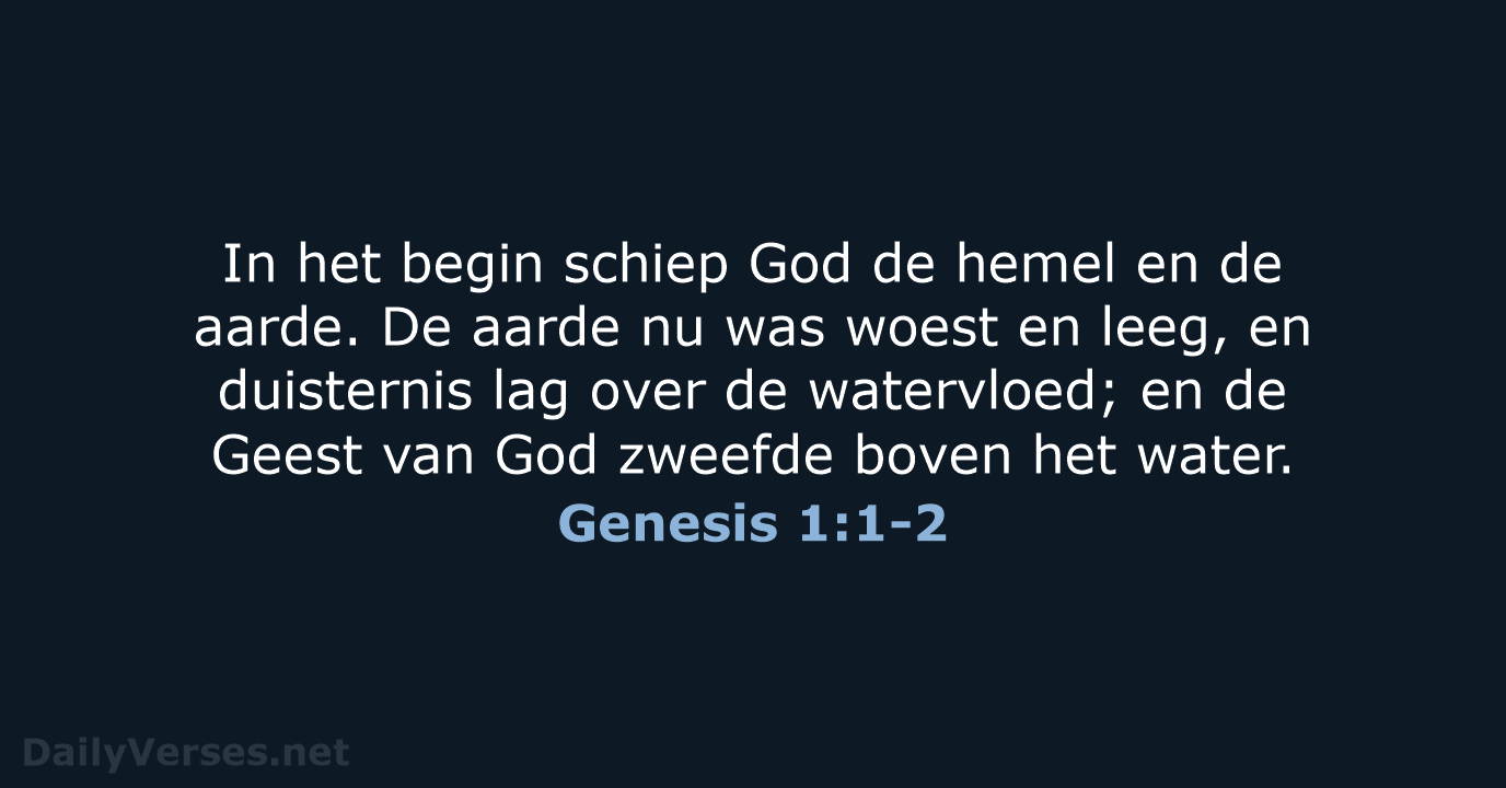 Genesis 1:1-2 - HSV