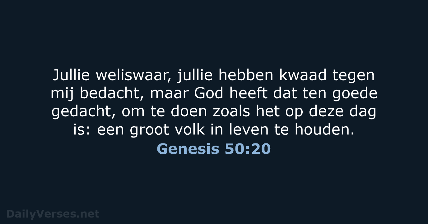 Genesis 50:20 - HSV