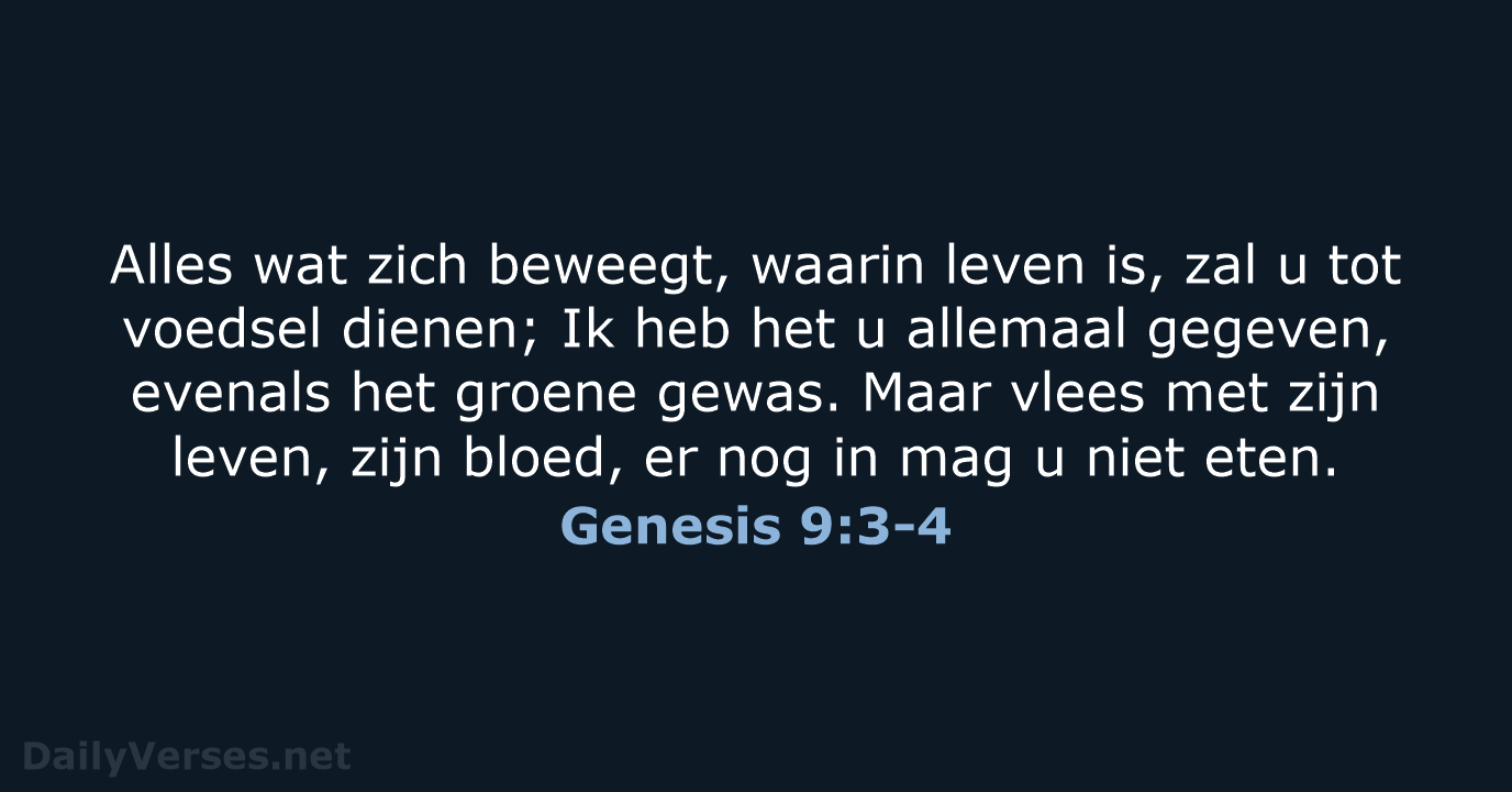 Genesis 9:3-4 - HSV