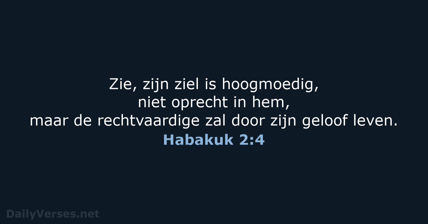 Habakuk 2:4 - HSV