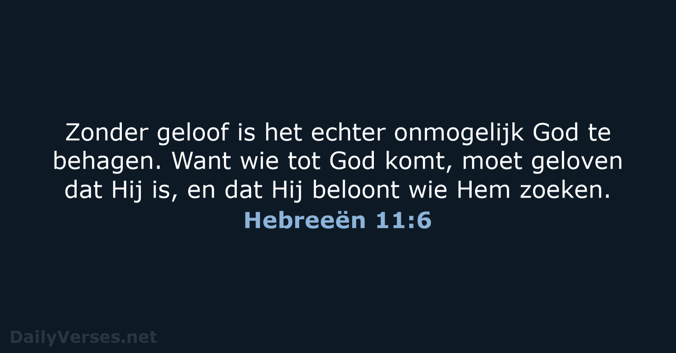 Hebreeën 11:6 - HSV