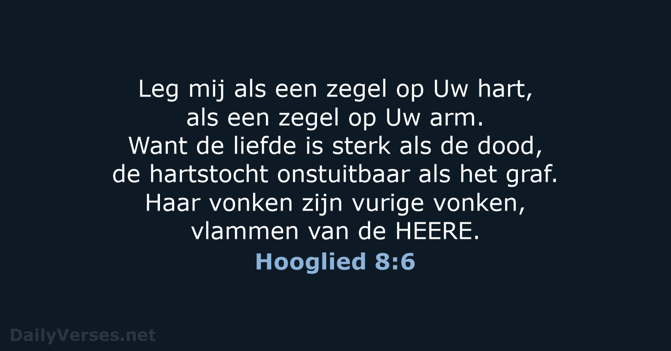 Hooglied 8:6 - HSV