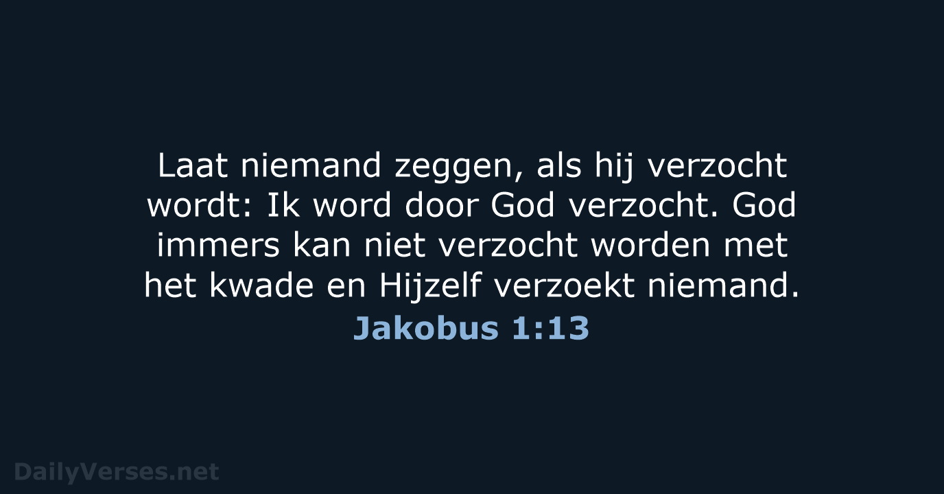 Jakobus 1:13 - HSV