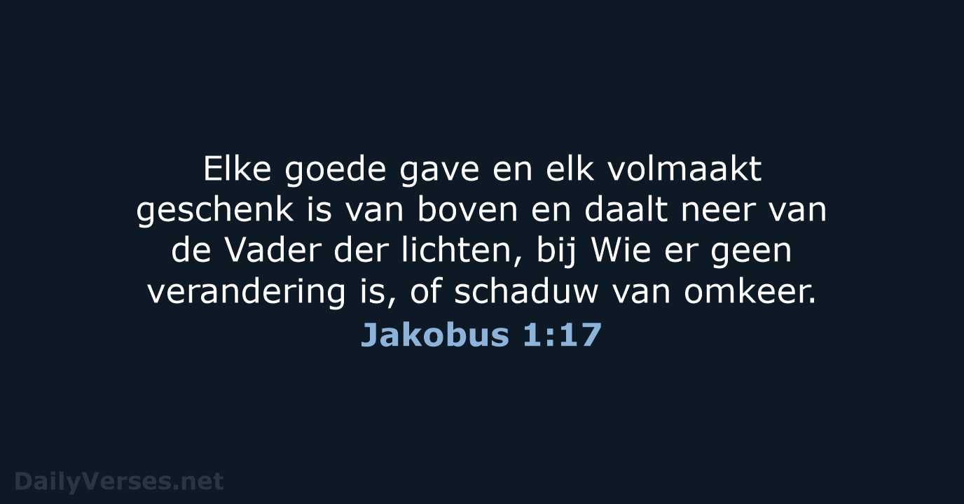 Jakobus 1:17 - HSV