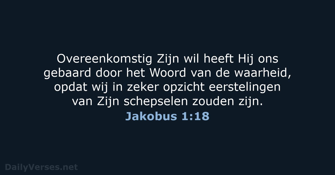 Jakobus 1:18 - HSV