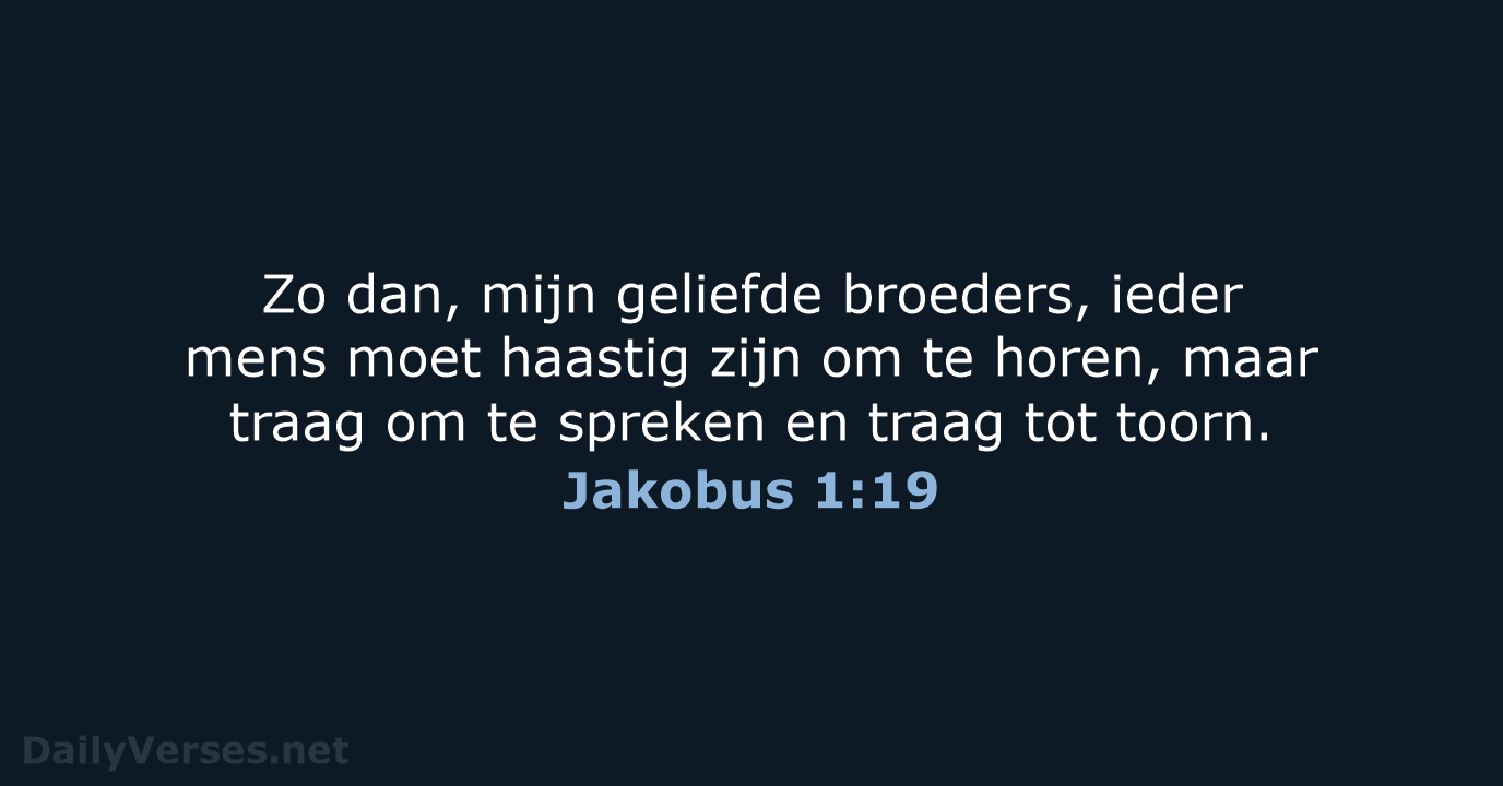 Jakobus 1:19 - HSV