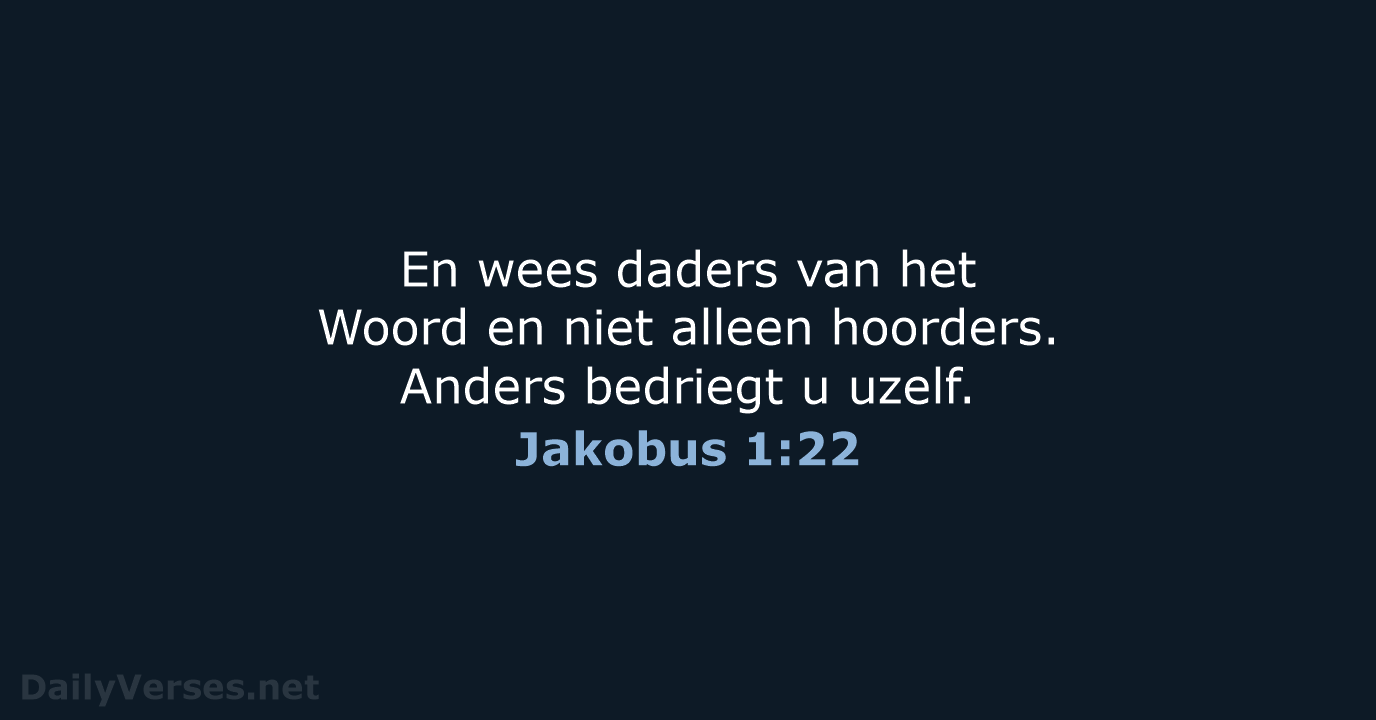Jakobus 1:22 - HSV
